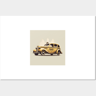 Art Deco Style Taxis Posters and Art